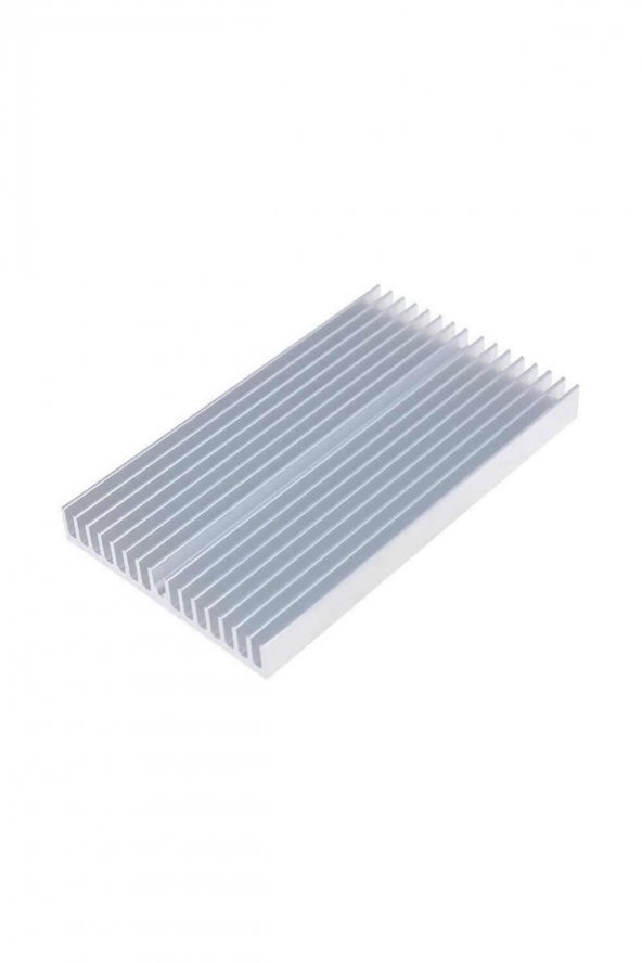6cm x 10cm x 1cm Alüminyum Metal Soğutucu Blok  Radyatör Amfi Led Entegre Transistor Vga Ram Memory - 3