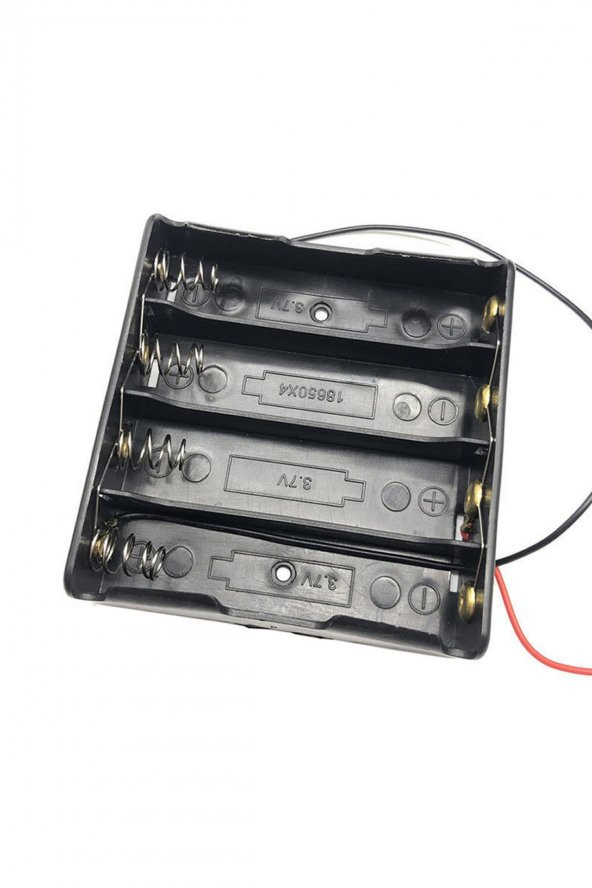 18650 2 Tel 4lü Pil Kutusu Paralel  4 Adet 3.7V Paralel Lityum Lion Batarya Yuvası Mobil Güç Kaynağı - 3