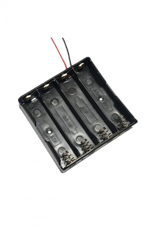 18650 2 Tel 4lü Pil Kutusu Paralel  4 Adet 3.7V Paralel Lityum Lion Batarya Yuvası Mobil Güç Kaynağı - 6
