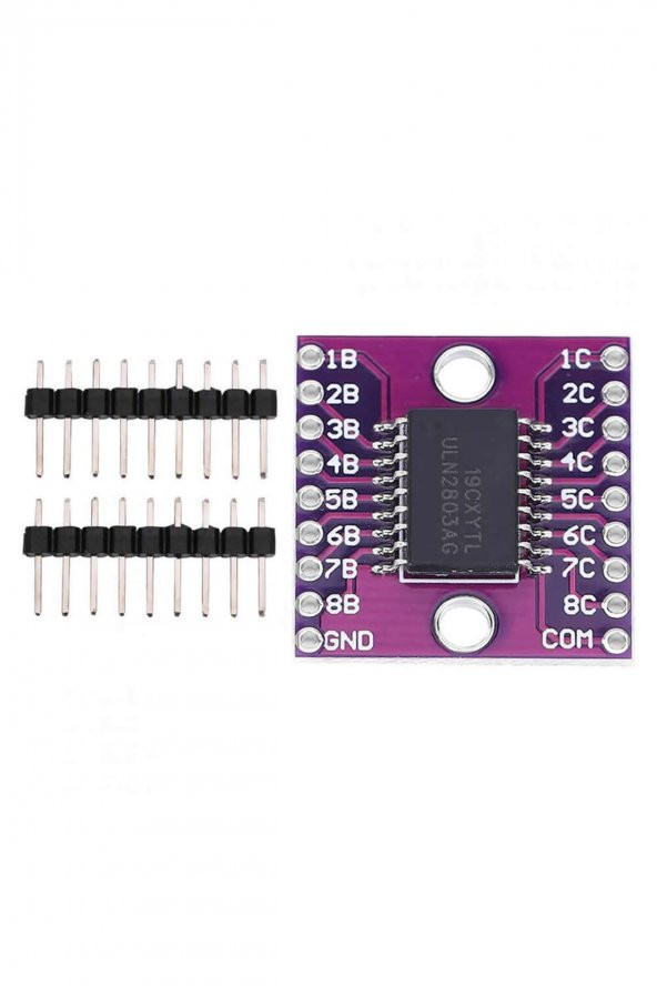 ULN2803A NPN 8 Adet Darlington Transistör Sürücü Entegre Modülü Bjt Bipolar Yüksek Voltaj Akım - 3