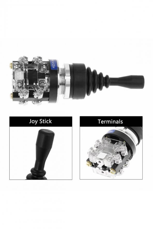 HKA1-41Z04 Joystick  4 Yön NO Kumanda Kolu Momentary Anlık 10A 250V Monolever Anahtar - 7