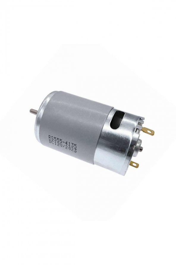 RS555 DC Motor 12V 7500Rpm  Yüksek Hız Tork Matkap Torna CNC Router Motor Dairesel - 4