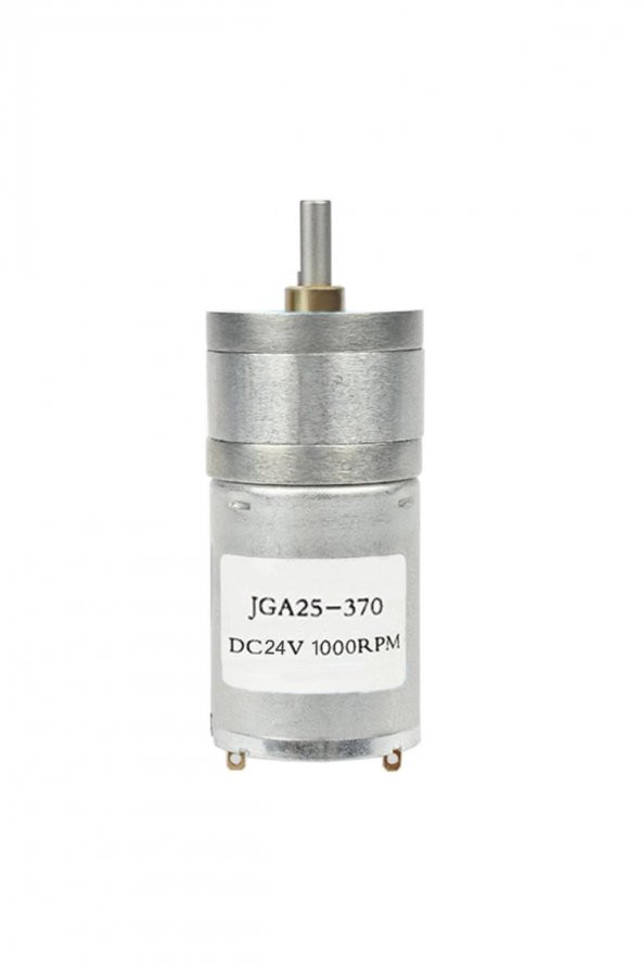 24V 1000Rpm JGA25-370 Redüktörlü DC Motor  Metal Dişli Yüksek Tork Kuvvet 25mm - 8
