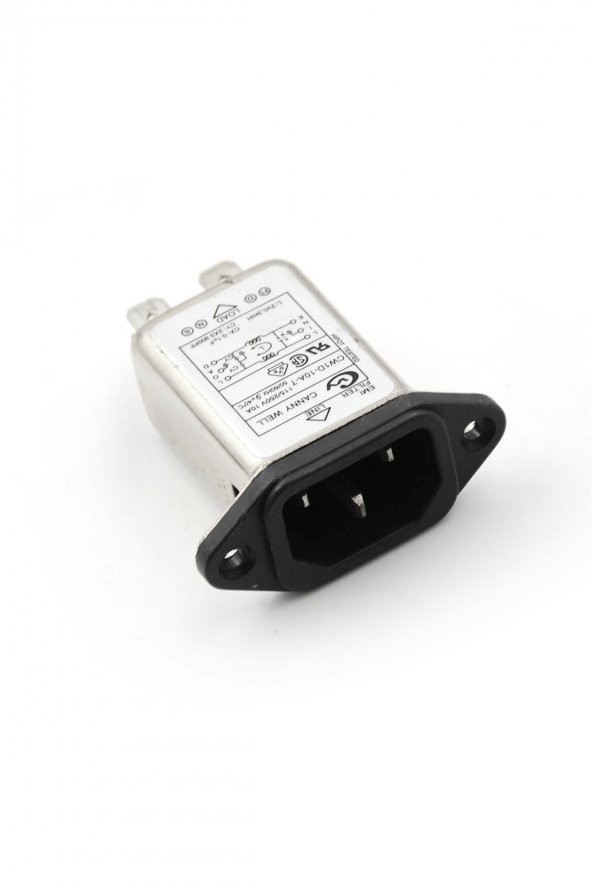 CW1D-10A-T AC 250V 10A C14 Erkek Soket EMI Filtreli  Hat Şebeke EMC RFI Gürültü Bastırıcı Azaltıcı - 1