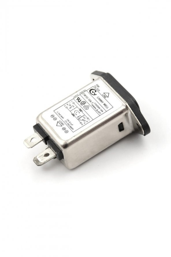 CW1D-10A-T AC 250V 10A C14 Erkek Soket EMI Filtreli  Hat Şebeke EMC RFI Gürültü Bastırıcı Azaltıcı - 3