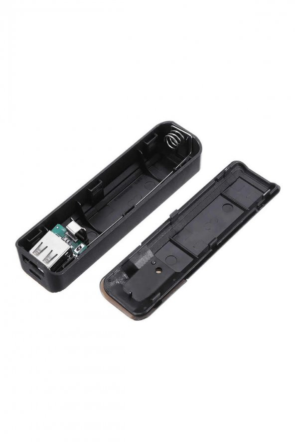 Usb Powerbank Devreli Kutu Mobil Güç Kaynağı DIY 3.7V 18650 Lityum Pil Batarya Akü Micro Usb - 4