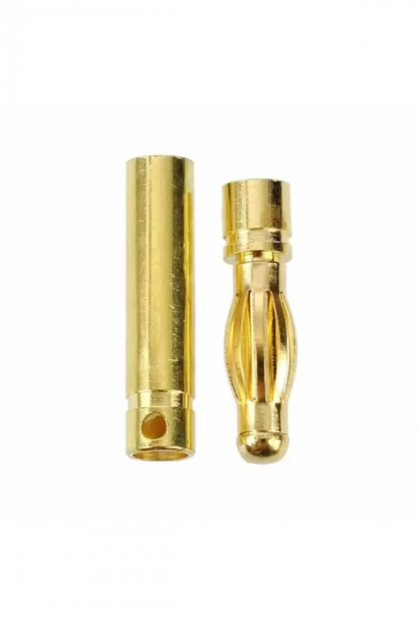 4 Çift 4mm Altın Kaplama Banana Dişi Erkek Soket  40A Pil Batarya Lion Bullet Plug Kablo - 4