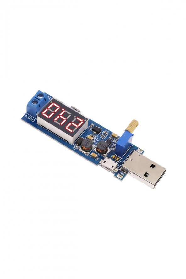 Usb Ayarlı Güç Kaynağı Modülü HW-132  Voltaj Yükseltici Düşürücü DC 0.6V / 25V - 4