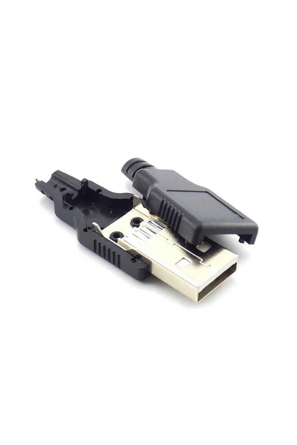Kutulu Usb Type A Erkek Soket  USB 2.0 4 Pin Plastik Kapak  DIY Tip Elektronik Cihaz Usb - 4
