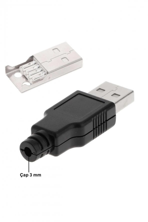 Kutulu Usb Type A Erkek Soket  USB 2.0 4 Pin Plastik Kapak  DIY Tip Elektronik Cihaz Usb - 6