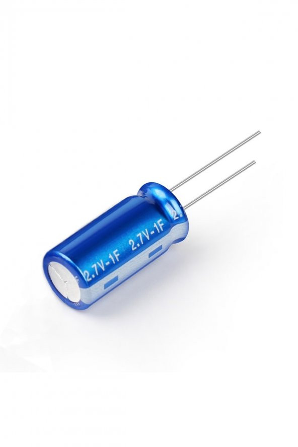 1F 2.7V Süpercap 8x14mm DIP   Süper Kapasitör Enerji Depolama Güneş Rüzgar Akü Batarya
