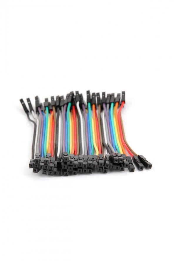 10cm 40 Pin Dişi Dişi Dupont Kablo Breadboard Jumper Ayrılabilir - 6
