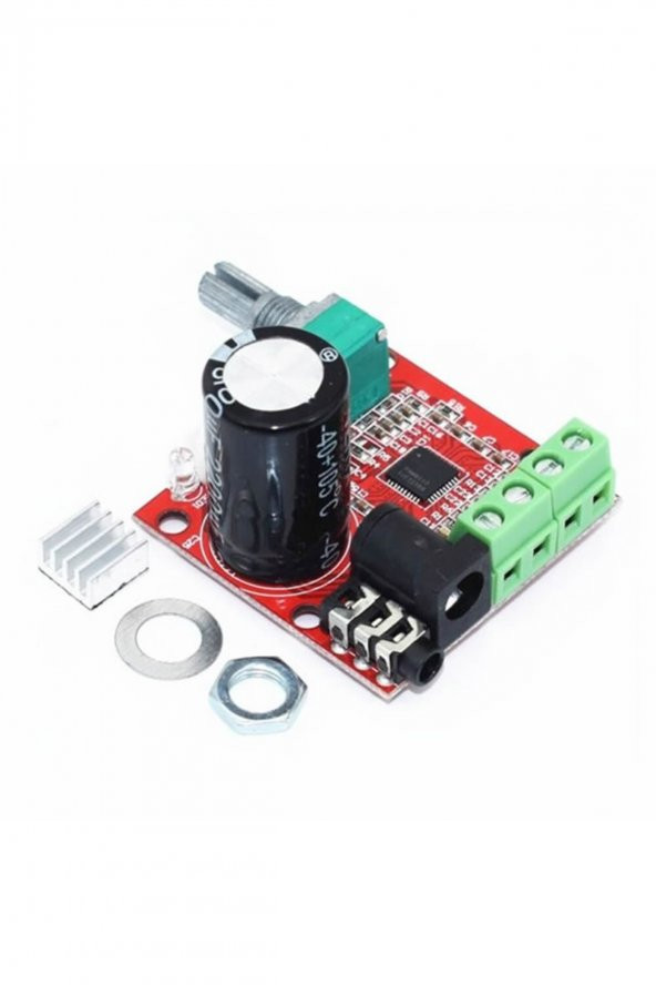 PAM8610 2x 10W Stereo Amplifikatör Modül  DC 6-15V Class D Amfi Devresi Ses Kontrol Potu  4 8 Ohm - 4