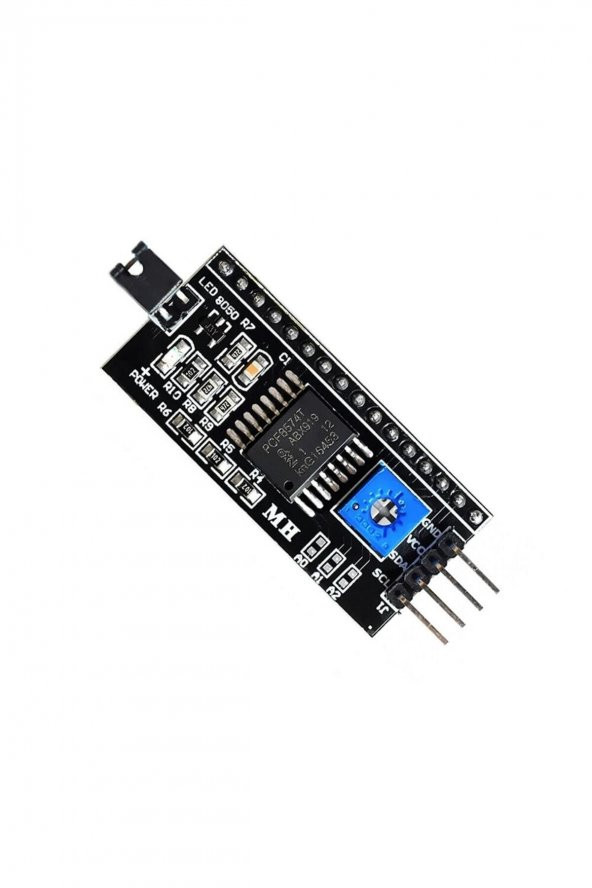 IIC I2C Seri LCD Modül  PCF8574 Adaptör Çevirici Sürücü Kart 1602A 1604A 2004A Kontrast Potu - 5