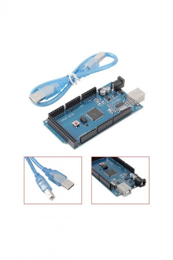 Arduino Mega 2560 R3 Klon ( Ch340) + Usb Kablo - 2