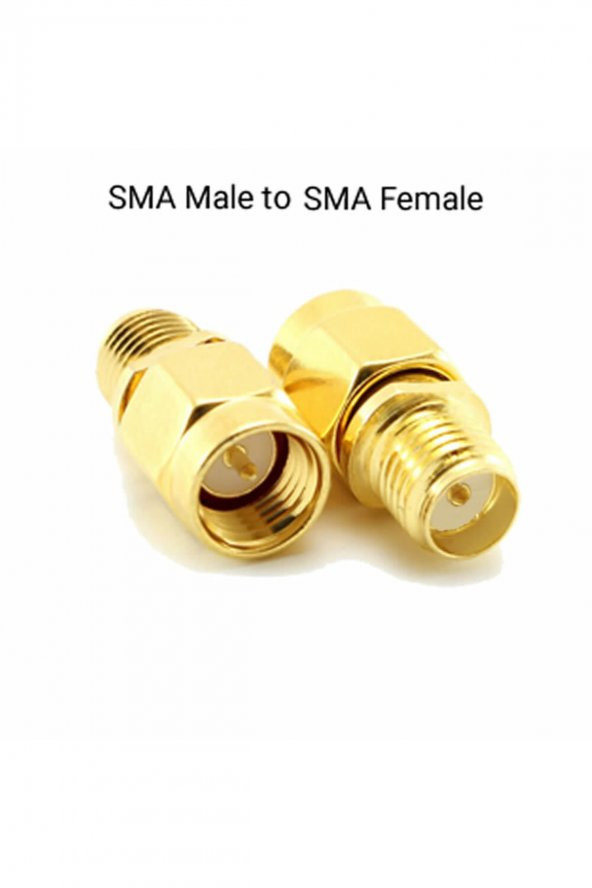 SMA Erkek to SMA Dişi Adaptör Soket  Altın Kaplama Soket 0-6GHz RF Wi-Fi Anten FPV Lora Helium PRS - 5