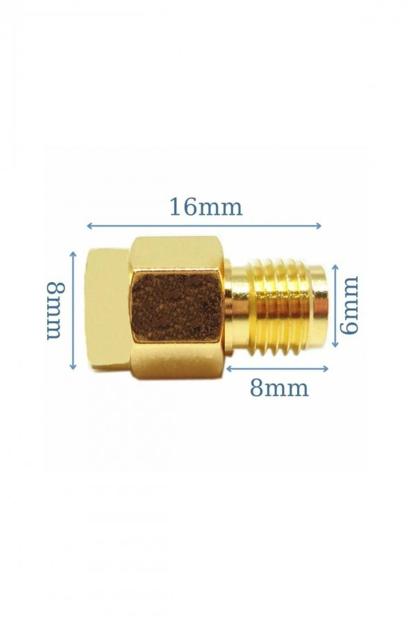 SMA Erkek to SMA Dişi Adaptör Soket  Altın Kaplama Soket 0-6GHz RF Wi-Fi Anten FPV Lora Helium PRS - 7