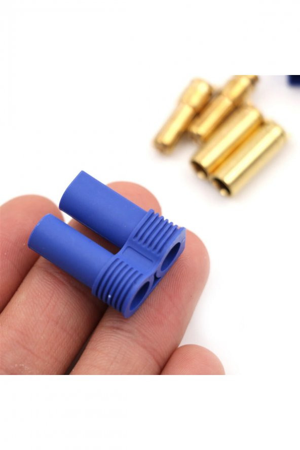 EC5 Dişi Erkek Konnektör Çifti 5mm Altın Banana Tip 100A RC Lipo Pil Batarya Akü Bağlantı Soketi - 3