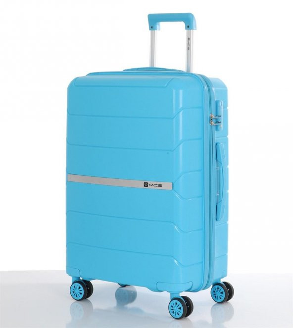 Kırılmaz Valiz Seti 3'lü Dört Tekerlekli Polipropilen - 7