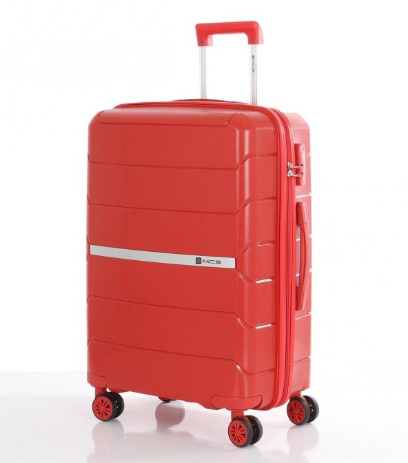 Kırılmaz Valiz Seti 3'lü Dört Tekerlekli Polipropilen - 9