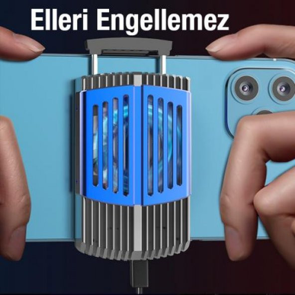 Coofbe RGB Işıklı Super Soğutucu Yarı İletken Telefon Soğutucu Telefon Radyatör Telefon Soğutma Fanı - 6