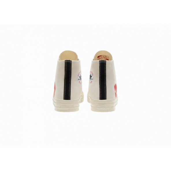 Converse Chuck Taylor All-Star 70 Hi Comme des Garcons PLAY White Günlük Sneaker Spor Ayakkabı 150205C.106 - 3