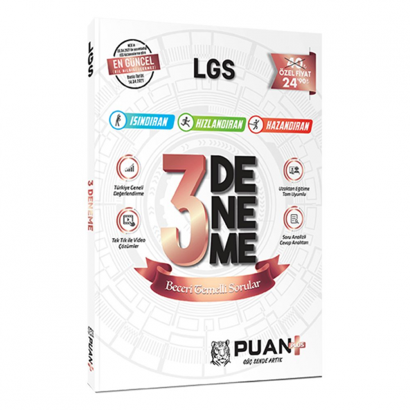 Puan Yayınları 8. Sınıf LGS En Güncel 3 Deneme - 2