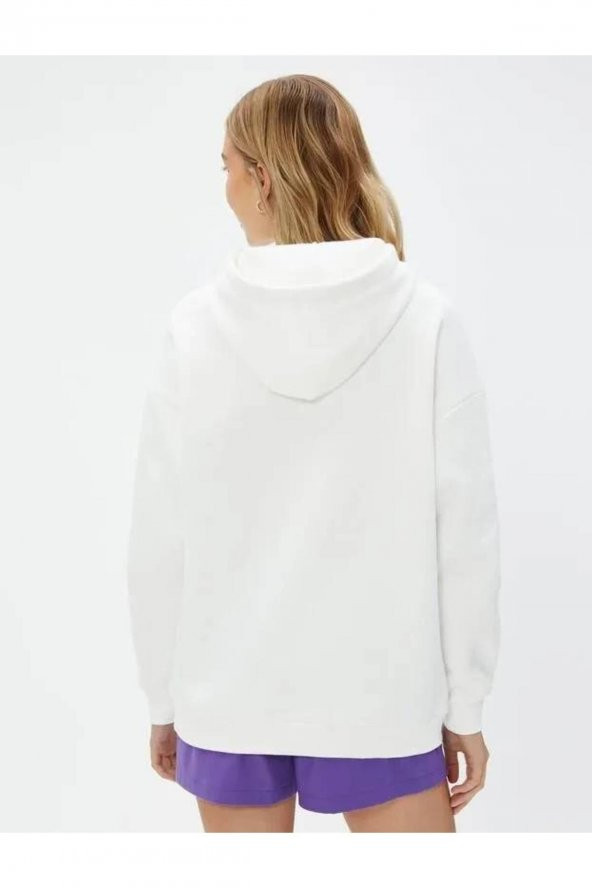 4WAL10089IK Koton Kadın Sweat EKRU - 4