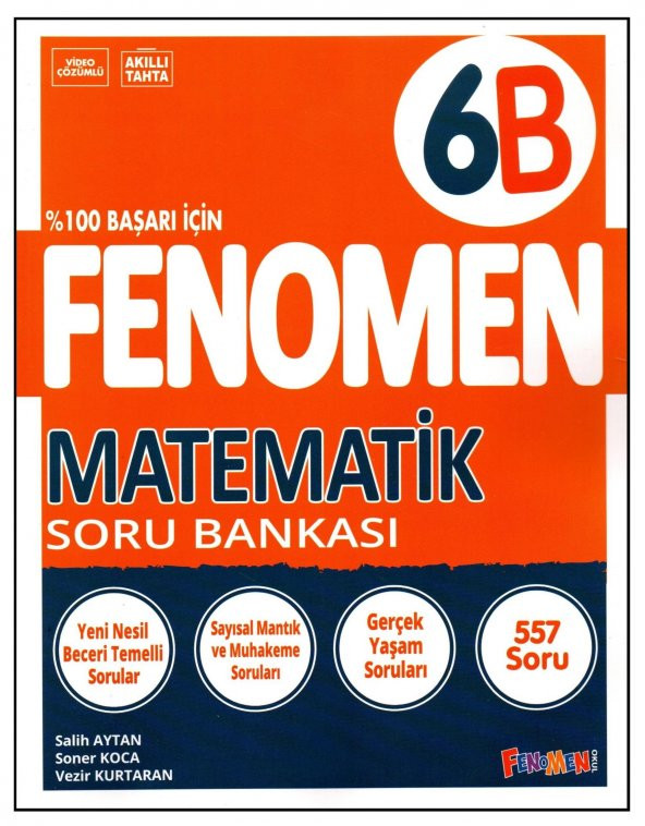 Fenomen 6. Sınıf Matematik Soru Bankası (B)