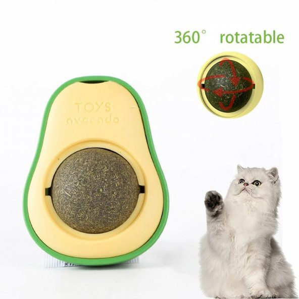 Petistera Yapışkanlı Avokado Catnip (Kedi Nanesi) Topu Kedi Oyuncağı - 2