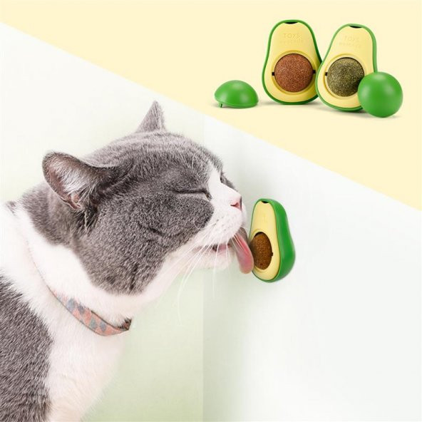 Petistera Yapışkanlı Avokado Catnip (Kedi Nanesi) Topu Kedi Oyuncağı - 5