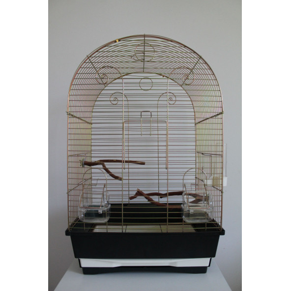 Petistera 3 Kapılı Çekmeceli Galvaniz Kuş Kafesi 67X42X32 cm - 2