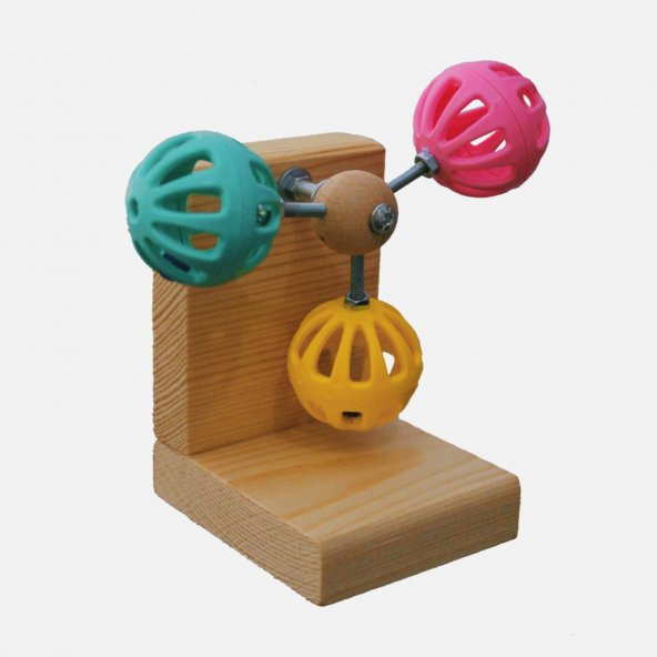 Petistera 3 Toplu Zilli Dönme Dolap Kuş Oyuncağı