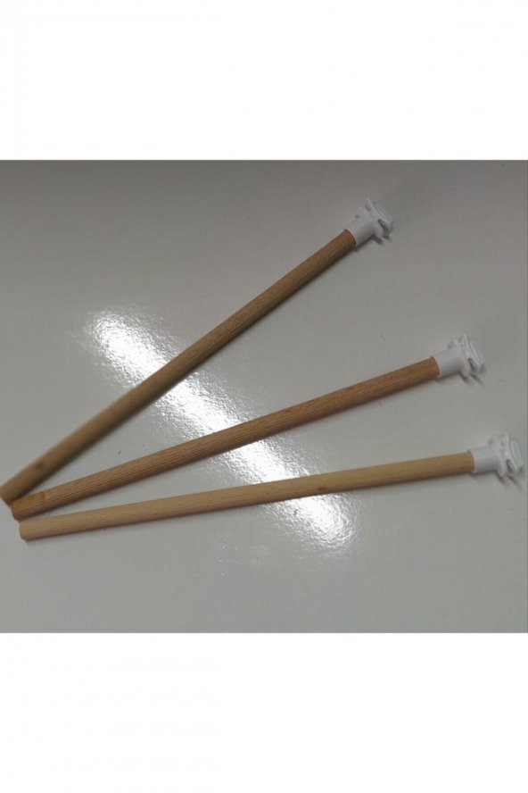 3 Adet Ahşap Tünek 25 cm - 2