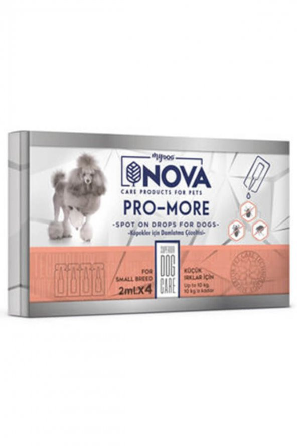 NOVA 1-10 Kg Köpekler İçin Deri Ve Tüy Bakım Damlası 4x2 Ml