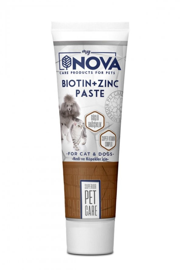 Nova Kedi Ve Köpekler Için Biotin Ve Zinc Paste 100gr