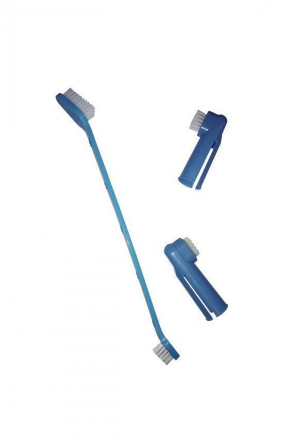 Nunbell Kedi Köpek Diş Fırçası+ Parmak Diş Fırçası Set