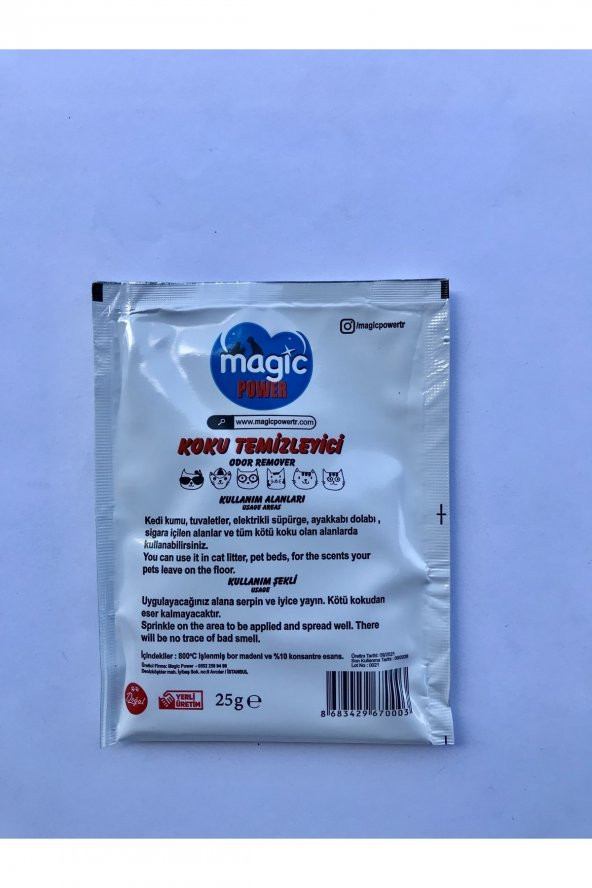 Magic Power Vanilya Özlü Kedi Kumu Kokusu Giderici 5 Adet - 2