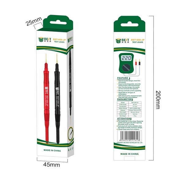 BEST BST-050-JP 2000V 20A MULTİMETRE PROBU - Resim 2