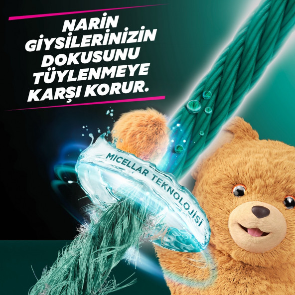 Yumoş Sıvı Bakım Çamaşır Deterjanı Hassas Giysiler İçin Tüylenme Karşıtı İpeksi Dokunuş 2520 ML x 3 Adet - 2