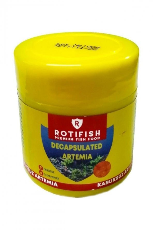 Rotifish Kabuksuz Artemia Yavru Yemi 15 gr