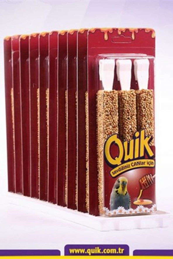 Quik Ballı Muhabbet Kuşu Kraker 3'lü - 3