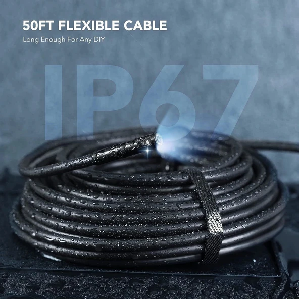 DEPSTECH Üç Lensli Endüstriyel Endoskop Kamera 1080P Boroskop - 15m - 2