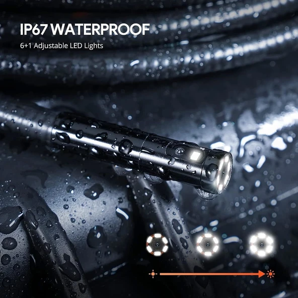 DEPSTECH 5" IPS Ekranlı 1080P Çift Lensli Endoskop Kamera - 5m - 3