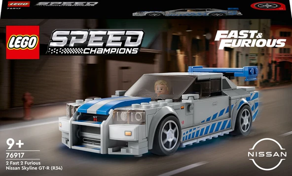 LEGO-76917 Speed Champions Daha Hızlı Daha Öfkeli Nissan Skyline GT-R (R34) ürün görseli 1