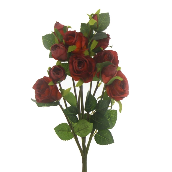 1 Demet 50cm Yapay Çiçek 5 Dallı Gül - 12