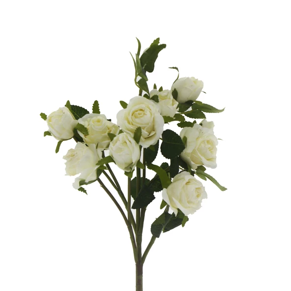 1 Demet 50cm Yapay Çiçek 5 Dallı Gül - 9