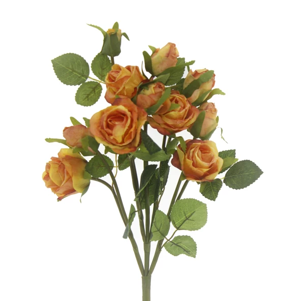 1 Demet 50cm Yapay Çiçek 5 Dallı Gül - 6