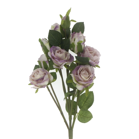 1 Demet 50cm Yapay Çiçek 5 Dallı Gül - 2