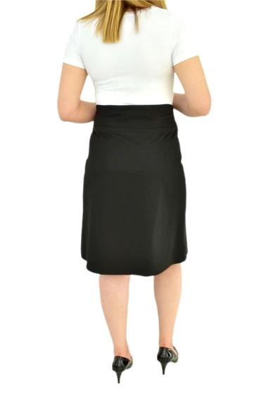 Kadın Etek Çift Pileli Siyah BGL-1245S - Resim 5